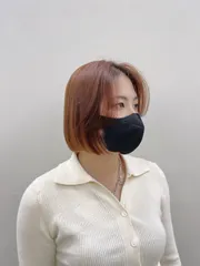 縮毛矯正+一刀切作品，設計師 薛加馨，台南東區尤拿成大館