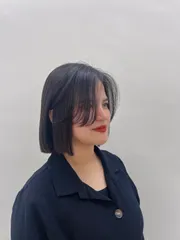 縮毛矯正作品，設計師 薛加馨，台南東區尤拿成大館