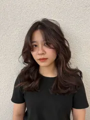 韓系層次燙作品，設計師 薛加馨，台南東區尤拿成大館