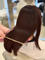 縮毛矯正作品，設計師 薛加馨，台南東區尤拿成大館
