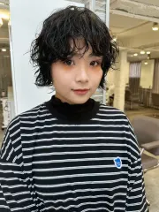 日系層次燙作品，設計師 禦寒，台南東區Round2台南勝利店