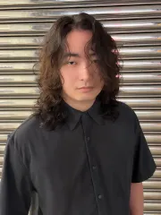 男士韓系波紋燙作品，設計師 Oeli歐利店長，台南南區Hive永華店