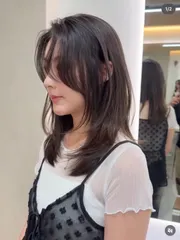 韓系層次剪作品，設計師 Nancy，台南中西區Komm