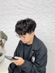 萊斯利捲，增加髮量感與立體線條作品，設計師 Ester江柔，台中北區KOREWA