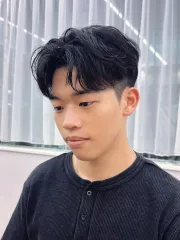 韓系紋理作品，設計師 Ryan，高雄左營區皮卡美髮沙龍二店