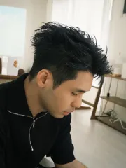 韓系側背髮型作品，設計師 Ryan，高雄左營區皮卡美髮沙龍二店