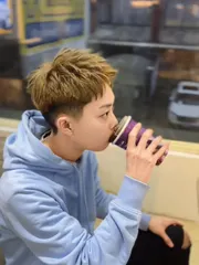 男士剪裁 區塊漸層