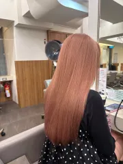 香檳粉Champagne作品，設計師 CoCo，台北內湖區新宿髮型內湖店