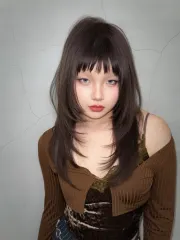 韓系個性層次剪作品，設計師 Alisa｜愛麗莎，台北大安區Round2 忠孝一店
