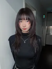 韓系層次剪作品，設計師 Alisa｜愛麗莎，台北大安區Round2 忠孝一店