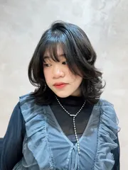 日系短髮燙作品，設計師 Alina，台南中西區苒苒hair salon