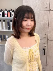 鎖骨髮層次剪作品，設計師 Rena，台北中山區Holly hair 南西店