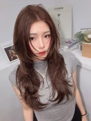 層次燙作品，設計師 Michelle米雪❄️，台北中山區Holly hair南西店
