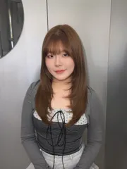 層次燙作品，設計師 Michelle米雪❄️，台北中山區Holly hair南西店