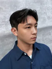 韓系壓貼燙作品，設計師 李晨愷/Sunny，台中南區Cutbee男士理髮-美村南店