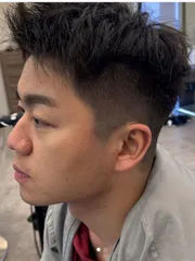 男生剪髮作品，設計師 張均平，台北大安區Sillage