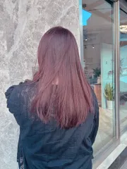 莓果色系作品，設計師 Bella，台南北區XU hair salon