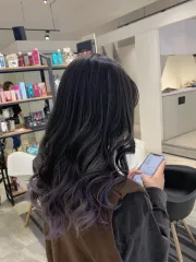 歐美漸層染作品，設計師 Bella，台南北區XU hair salon