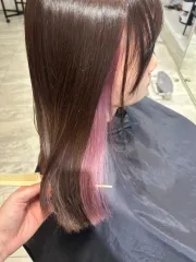 耳圈漂染作品，設計師 Bella，台南北區XU hair salon