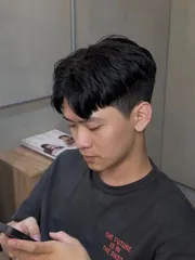 韓系髮型作品，設計師 Joy，台南中西區時光沙龍