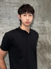 韓系男生燙髮作品，設計師 Welltin鄭沁，台南中西區Raw原生府前店