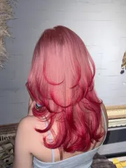 漸變染 櫻花粉+桃紅🌸🍒