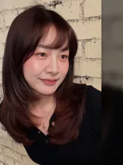 莓果紅棕x羽毛層次燙💫