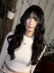 漫畫感空氣長髮女神捲