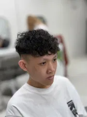 羊毛捲作品，設計師 Edder，新北板橋區1997’s hair salon