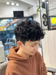 捲髮作品，設計師 Aby，新竹竹北市嶋與間沙龍