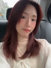 免瞟髮紅色染作品，設計師 Kelly，台北大安區GO_ON HAIR SALON