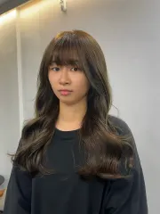 韓系捲髮作品，設計師 Sandy，台北信義區Komm hair市府店