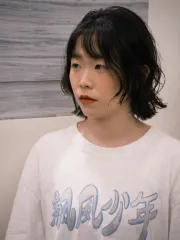 日系短髮翹翹頭
