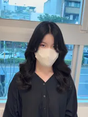 韓系燙髮作品，設計師 Lina，台南中西區苒苒Hair Studio