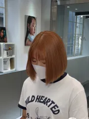 漂染髮色：蜜糖棕作品，設計師 Enn，新北板橋區TREND HAIR JE 府中店