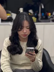 女生燙髮作品，設計師 Lulu💈，台北士林區VIF hair salon