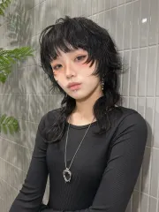 韓系層次感燙髮作品，設計師 瑪麗，台中北區Weshaire