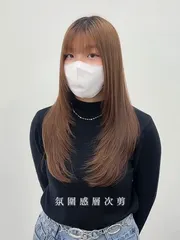 韓系層次剪作品，設計師 威比，台中北區裏 hair 尚德店