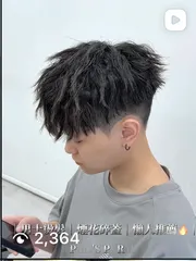 煙花碎蓋作品，設計師 Pan(潘），台中北區裏hair概念店