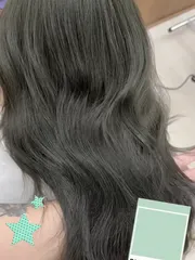 韓國爆火髮色🔥 薄荷米粽🍃作品，設計師 怡茹🐾，台中西區Round2 精誠店
