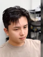韓系層次燙作品，設計師 Ethan，桃園中壢區Justo