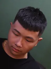 美式漸層-凱薩頭作品，設計師 阿月🌙，桃園中壢區J́usto