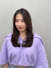 韓系層次內灣作品，設計師 Vivian 維維安🩶，桃園中壢區Justo hair salon