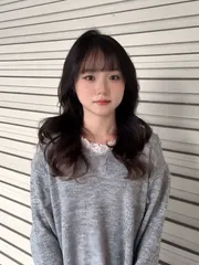 韓系層次燙作品，設計師 桑妮，台北大同區Komm hair 中山南西