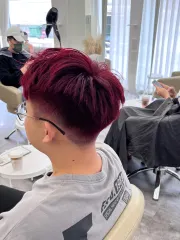 海王紅作品，設計師 Evan，台中西屯區沐MU Hair Salon