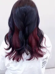 暗夜莓果｜Burgundy Inner Color作品，設計師 祝祝 Beverly，桃園中壢區Tiam延平店
