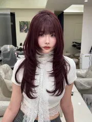 韓系層次燙作品，設計師 芸，台北信義區space h.