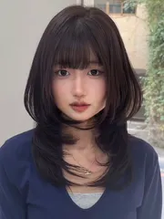 🤎 韓系層次 × 可可棕作品，設計師 芸，台北信義區space h.