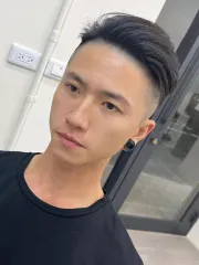 男生燙髮作品，設計師 采緹（Evie），台南東區Uni有你沙龍