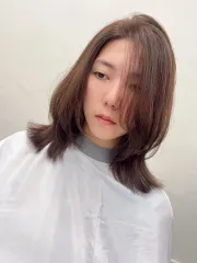 韓系層次剪裁作品，設計師 采緹（Evie），台南東區Uni有你沙龍